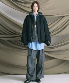 4 Colors Chambray Washable Wool Prime-Wide Snow Pants