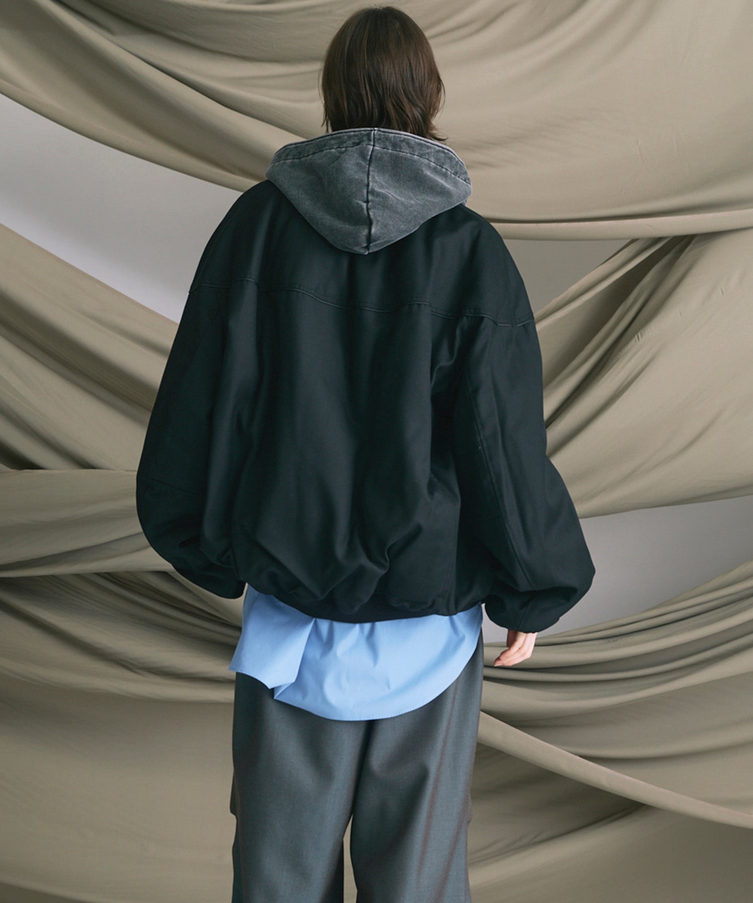 4 Colors Chambray Washable Wool Prime-Over Derby Jacket