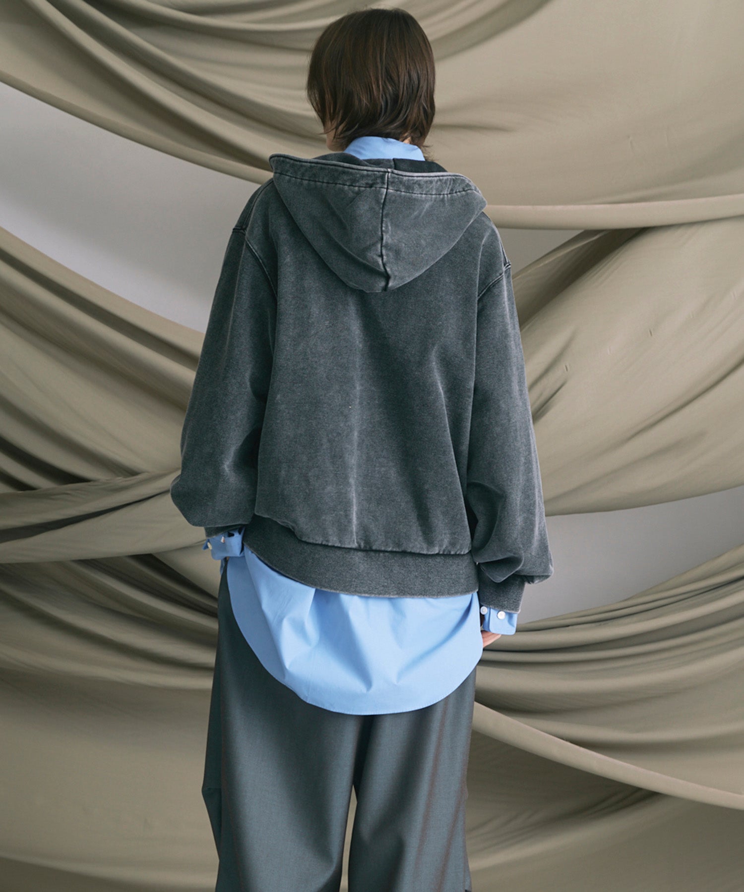 [25AW预购]细微差别图形手工缝制长袖T恤