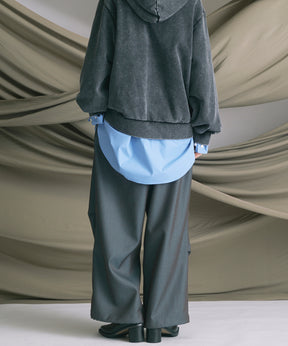4 Colors Chambray Washable Wool Prime-Wide Snow Pants