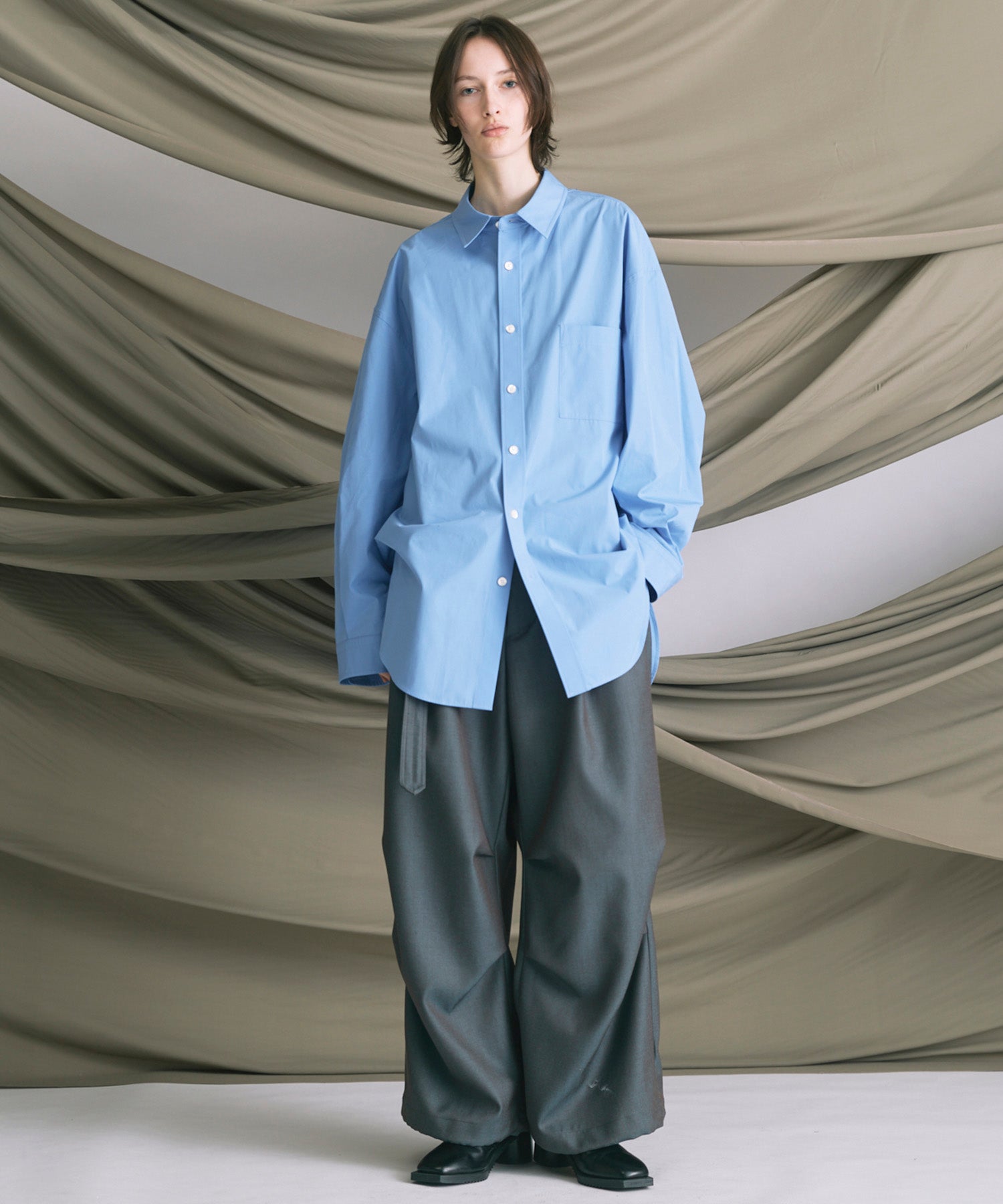 4 Colors Chambray Washable Wool Prime-Wide Snow Pants