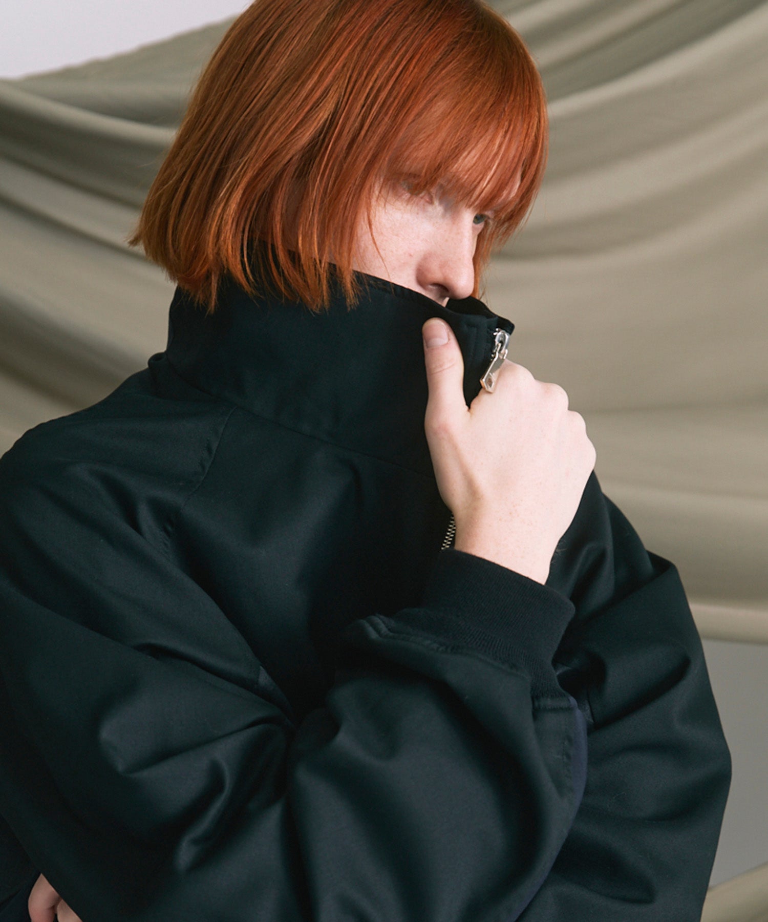 4 Colors Chambray Washable Wool Peaked Lapel Double Breasted Jacket