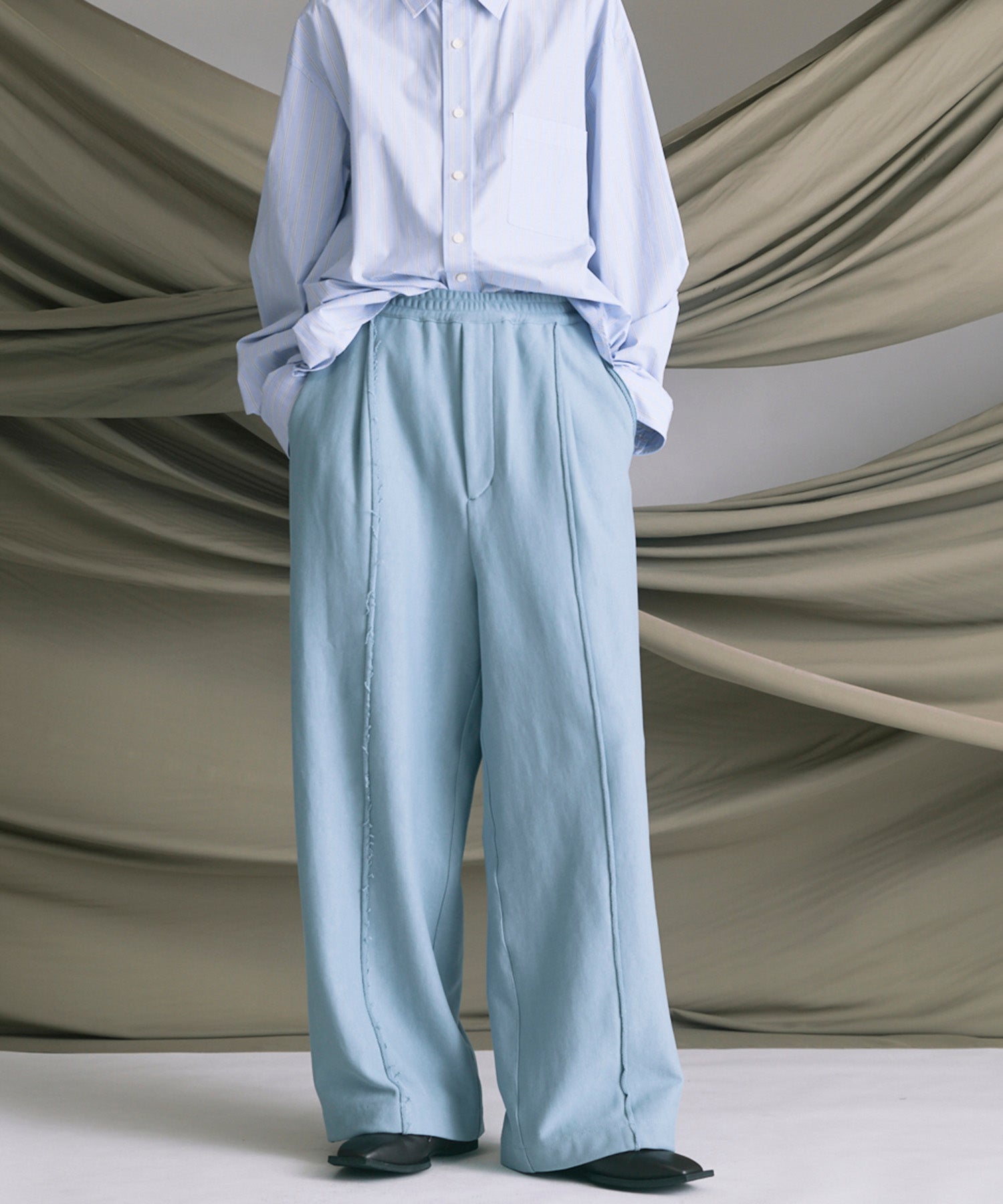 4 색 샹 브레이 세탁 가능한 양모 피크 라펠 더블 가슴 재킷