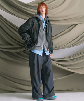 4 Colors Chambray Washable Wool Prime-Wide Snow Pants