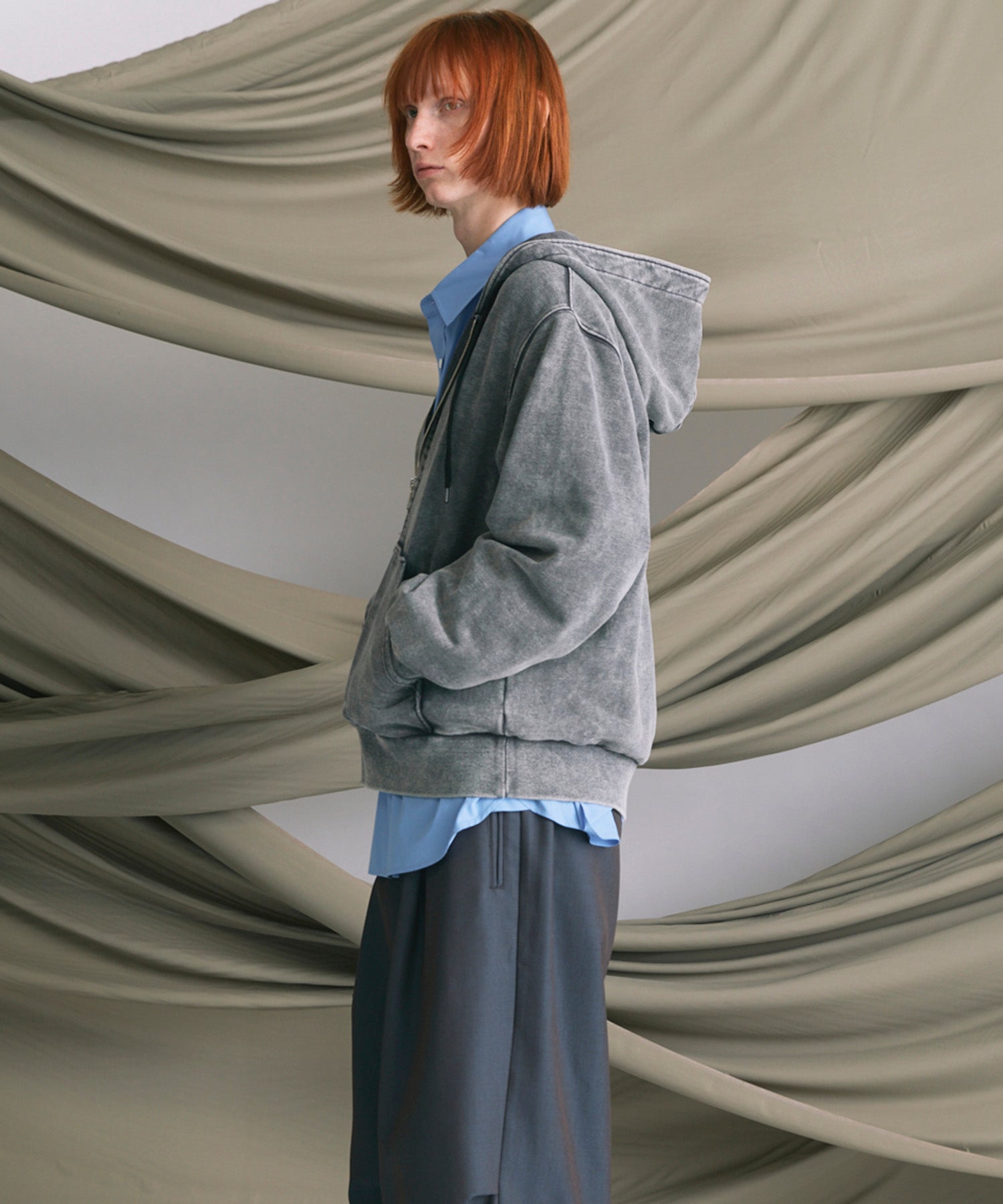 [25AW预购]细微差别图形手工缝制长袖T恤