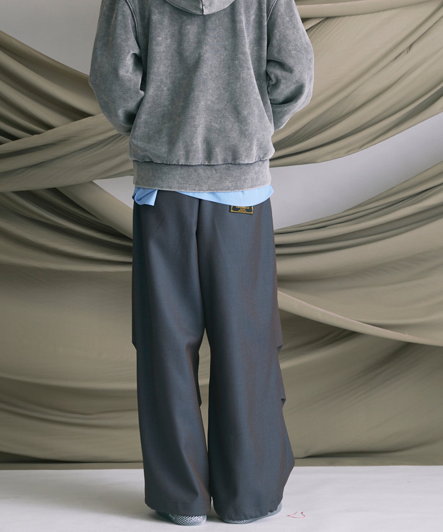 4 Colors Chambray Washable Wool Prime-Wide Snow Pants