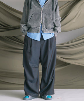 4 Colors Chambray Washable Wool Prime-Wide Snow Pants
