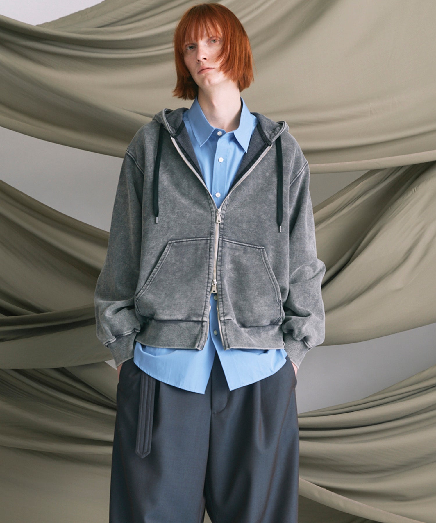 [25AW预购]细微差别图形手工缝制长袖T恤