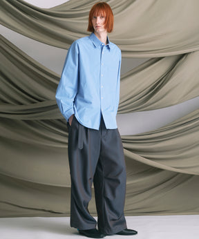 4 색 샹 브레이 세탁 가능한 양모 피크 라펠 더블 가슴 재킷