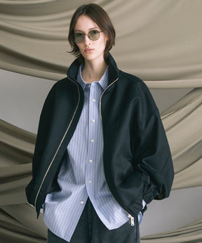 4 Colors Chambray Washable Wool Peaked Lapel Double Breasted Jacket