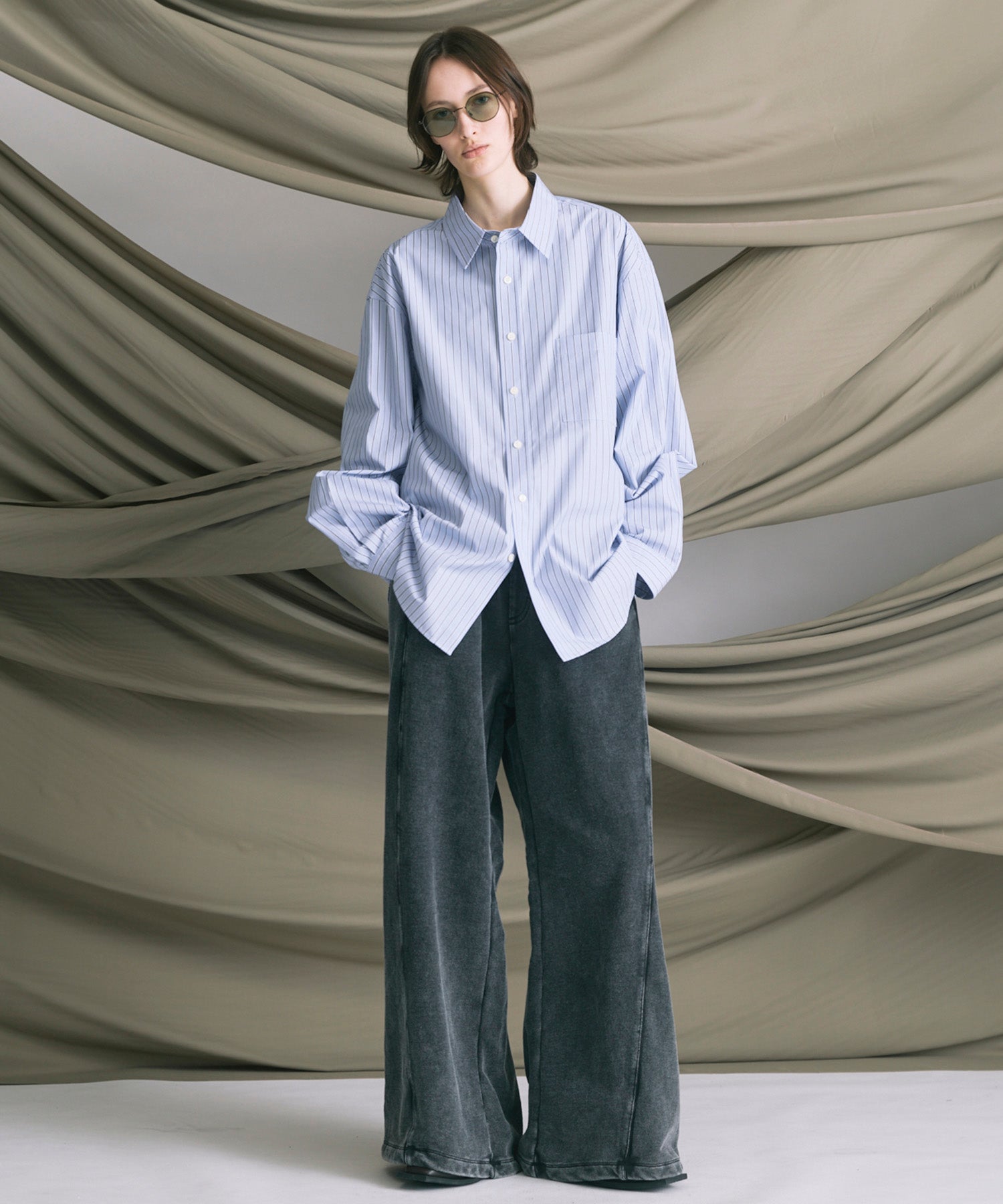 4 색 샹 브레이 세탁 가능한 양모 피크 라펠 더블 가슴 재킷