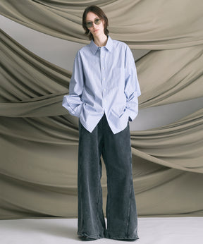 4 색 샹 브레이 세탁 가능한 양모 피크 라펠 더블 가슴 재킷