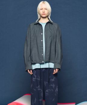 【26SS PRE-ORDER】NISHIKAWA KEORI Prime-Over Wool Curve Shirt