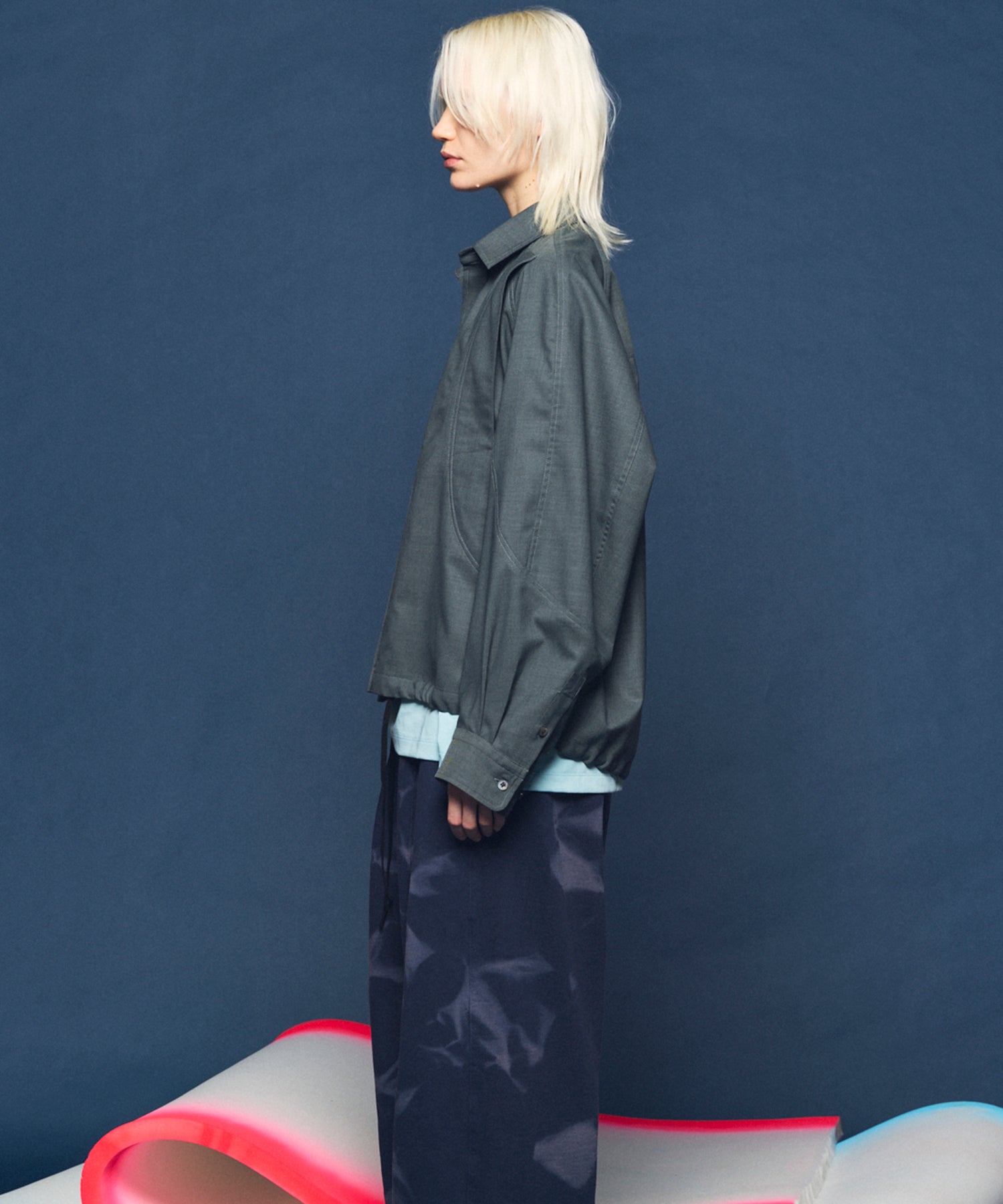 【26SS PRE-ORDER】NISHIKAWA KEORI Prime-Over Wool Curve Shirt