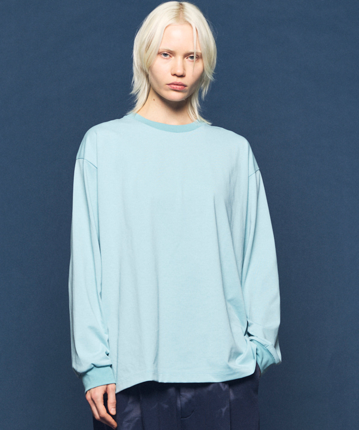 ECIL Plating Prime-Over Crew Neck Long Sleeve T-Shirt