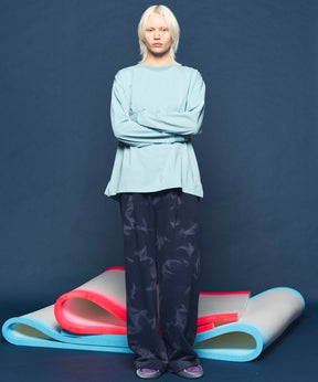 艺术家图形刺绣Prime-Over船长颈长袖T恤