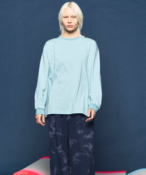 艺术家图形刺绣Prime-Over船长颈长袖T恤