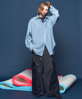 Different Material Docking Prime-Wide Field Pants