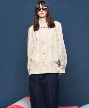 Inside-out Prime-Over Open Collar Shirt