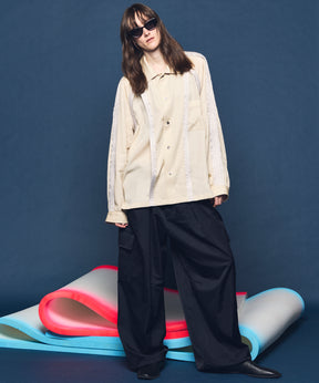 Inside-out Prime-Over Open Collar Shirt