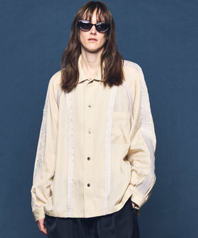 Inside-out Prime-Over Open Collar Shirt