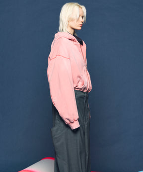 4 Colors Chambray Washable Wool Peaked Lapel Double Breasted Jacket