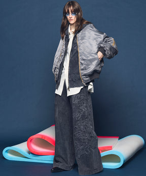 [26SS 预购] 花朵拼布 Vintage Like Prime-Over 运动拉链连帽衫