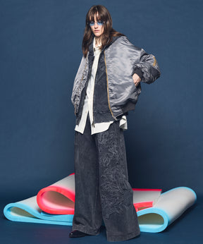 Prime-Over Nylon MA-1 Bomber Jacket