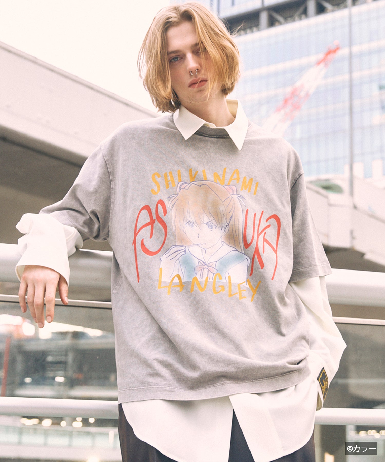 【26SS PRE-ORDER】【EVANGELION for MAISON SPECIAL】Prime-Over Crew Neck Graphic T-Shirt