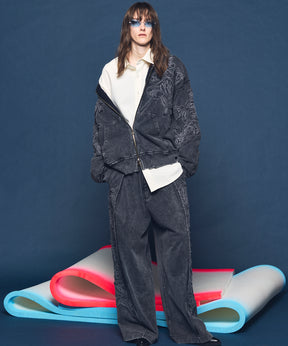 [26SS 预购] 花朵拼布 Vintage Like Prime-Over 运动拉链连帽衫