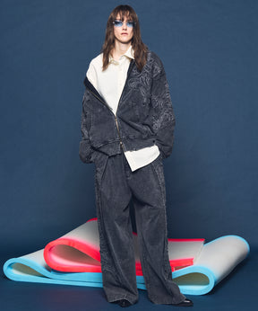 [26SS 预购] 花朵拼布复古休闲运动裤