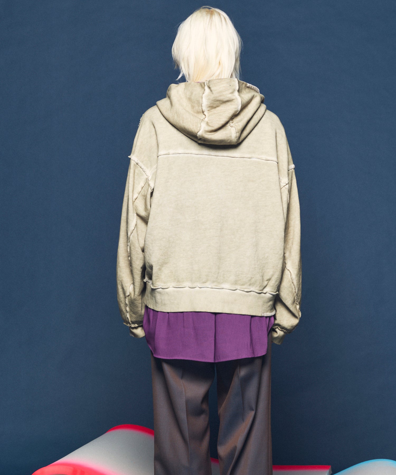 Over-Dye Embroidery Prime-Over Sweat Zip Hoodie