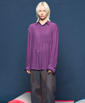 4 Colors Chambray Washable Wool Peaked Lapel Double Breasted Jacket