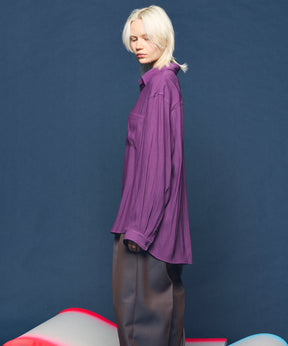 4 Colors Chambray Washable Wool Peaked Lapel Double Breasted Jacket