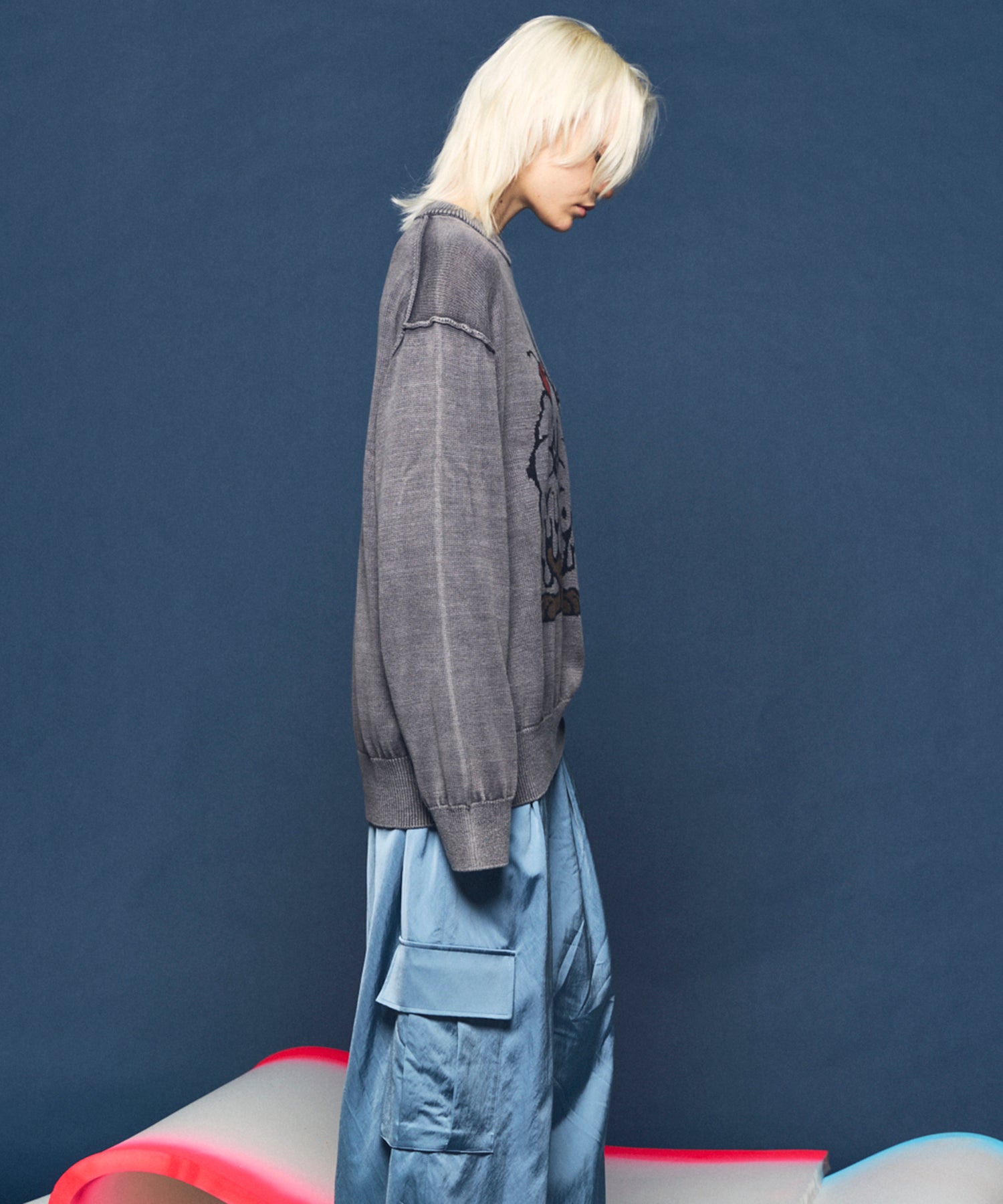 4 색 샹 브레이 세탁 가능한 양모 피크 라펠 더블 가슴 재킷