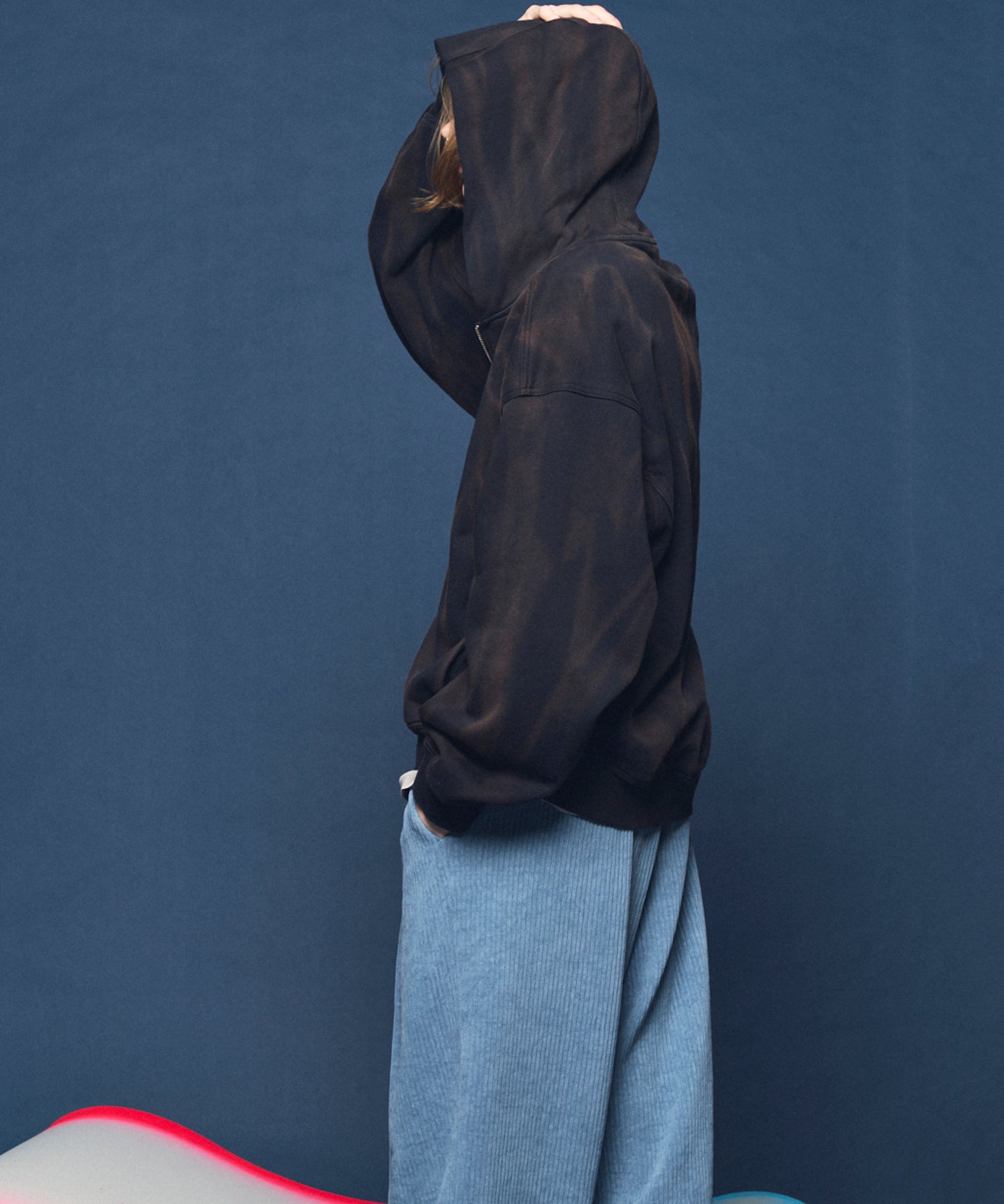 Sun-fade Prime-Over Sweat Zip Hoodie