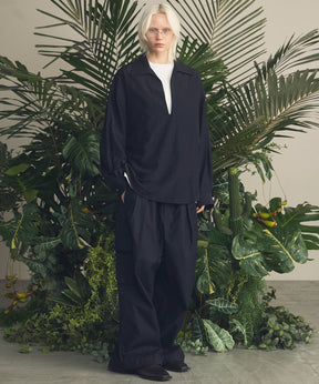 艺术家图形刺绣Prime-Over船长颈长袖T恤