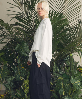 艺术家图形刺绣Prime-Over船长颈长袖T恤