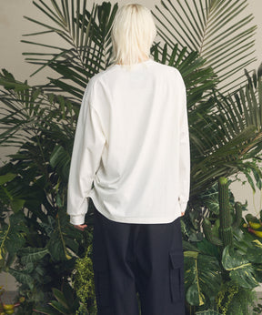 艺术家图形刺绣Prime-Over船长颈长袖T恤