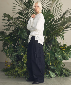 艺术家图形刺绣Prime-Over船长颈长袖T恤