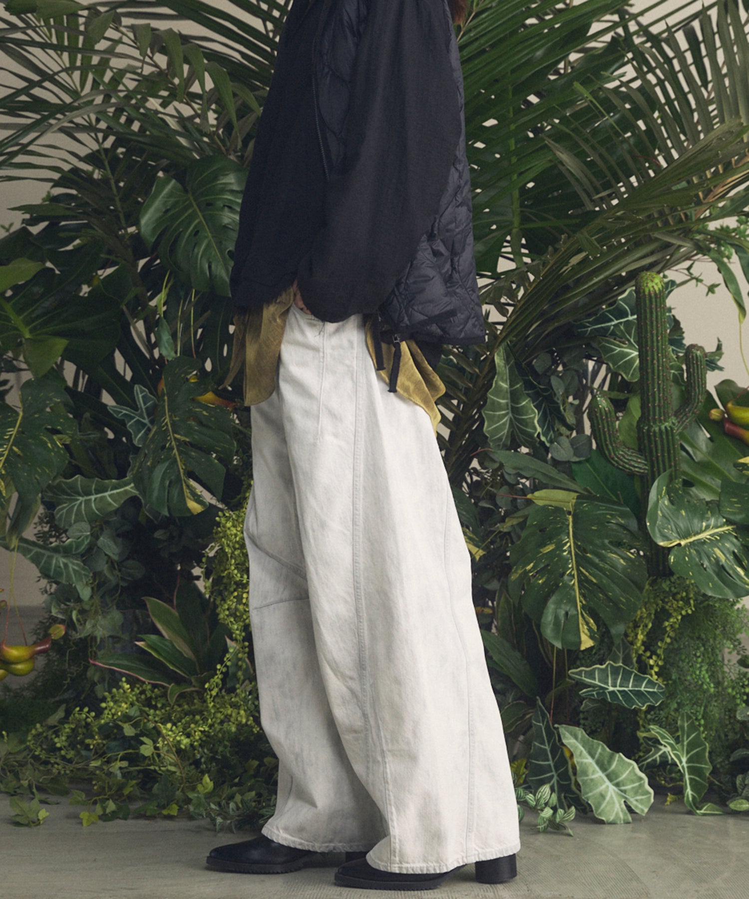 Three-Dimensional Cutting Denim Pants