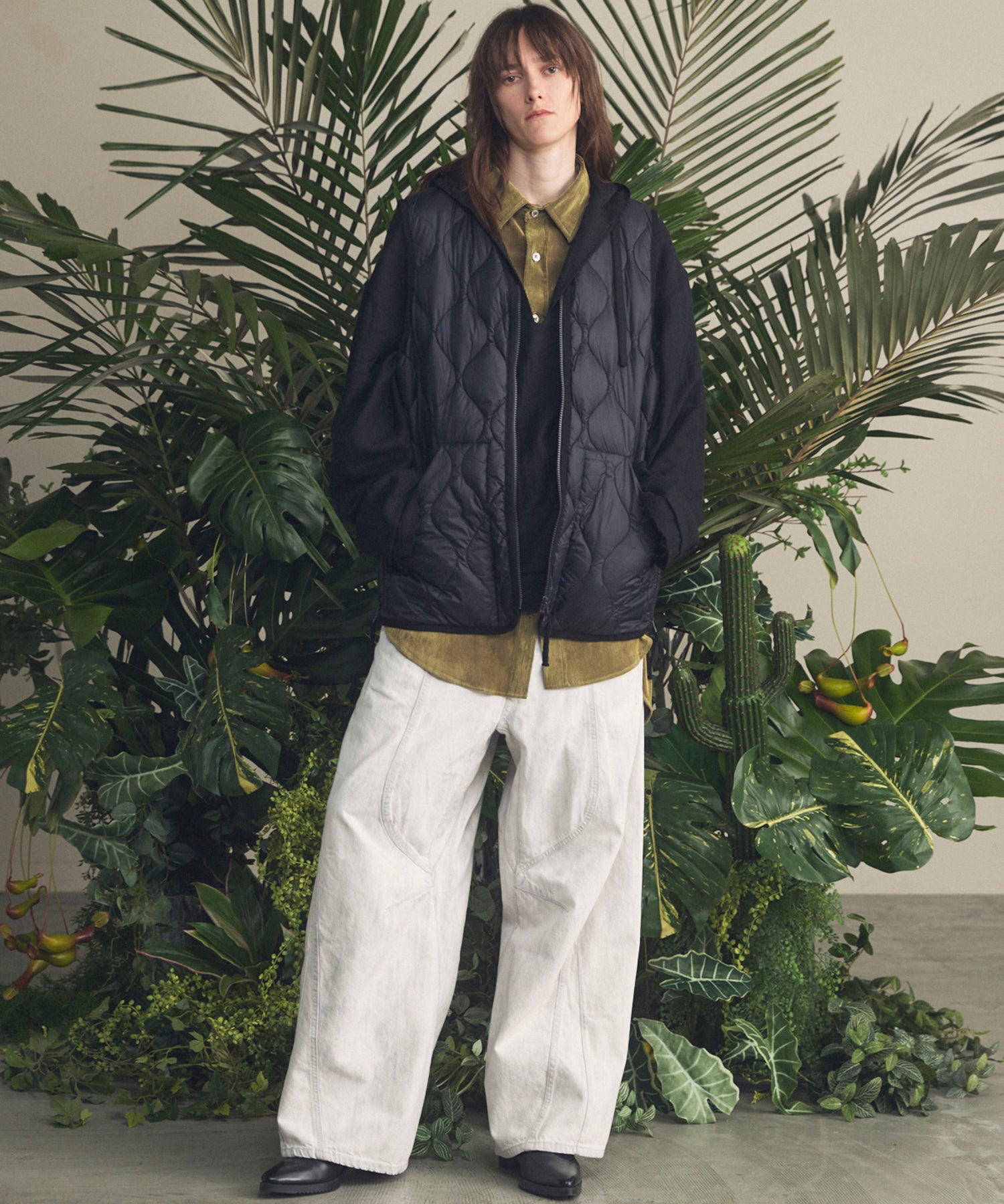 Three-Dimensional Cutting Denim Pants