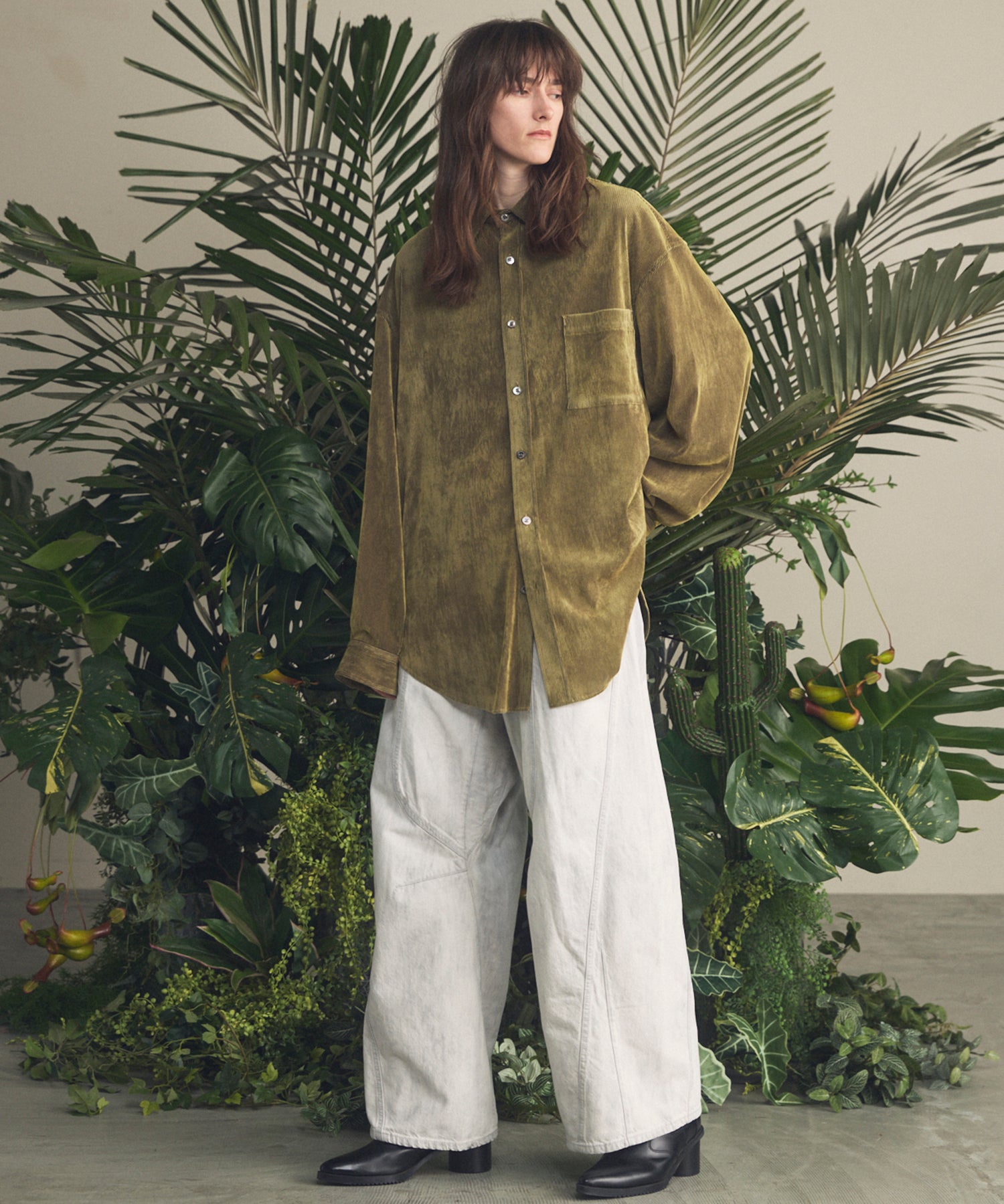 Three-Dimensional Cutting Denim Pants