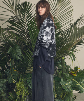 4 색 샹 브레이 세탁 가능한 양모 피크 라펠 더블 가슴 재킷