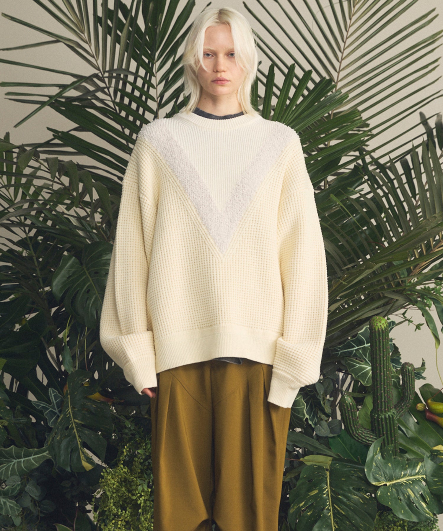 [26SS 预购] 棉质膨体腈纶混纺底漆渐变染色针织衫