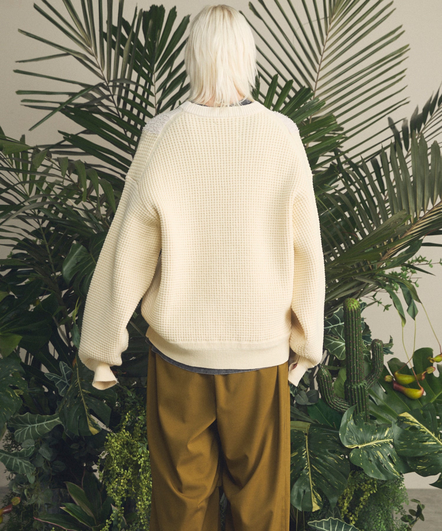 [26SS 预购] 棉质膨体腈纶混纺底漆渐变染色针织衫