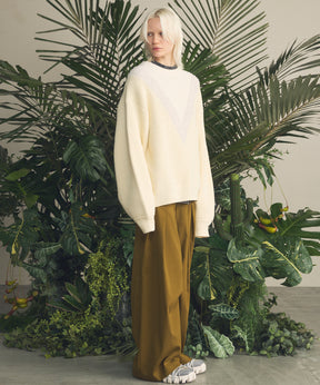 [26SS 预购] 棉质膨体腈纶混纺底漆渐变染色针织衫