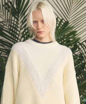 [26SS 预购] 棉质膨体腈纶混纺底漆渐变染色针织衫