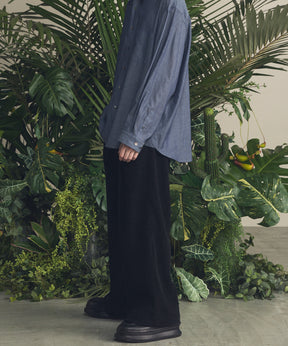 Chenille Yarn Corduroy Prime-Wide Easy Pants