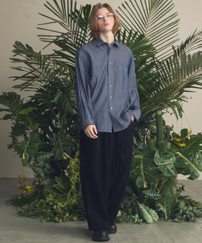 Chenille Yarn Corduroy Prime-Wide Easy Pants